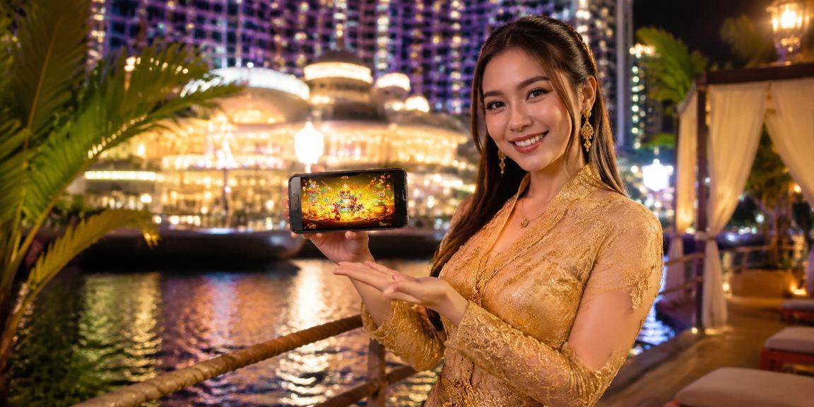 Suasana hiburan kasino di Genting Highlands dengan pelanggan berpakaian kebaya
